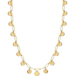 Lulu & Jane Łańcuszek z Stop metali w Żółte złoto Naszyjniki 1 ct Damski