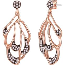 Lulu & Jane Stop metali Zdobienie kryształkami Swarovski® Kolczyki 1 ct Damski