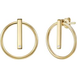 Lulu & Jane Srebro wysokiej pr óby Brylant Kolczyki 1 ct Damski