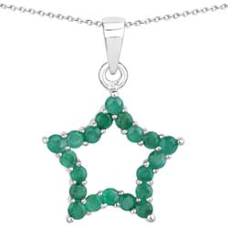 Rafaela Donata Łańcuszek Gwiazda Srebro wysokiej próby Srebrny Naszyjniki 1 ct Damski