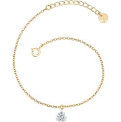 Glanzstücke München Srebrna bransoleta Serce srebro wysokiej próby Topaz żółte złoto Bransoletki 1 ct Damski