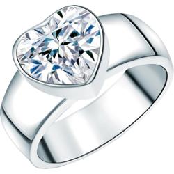 Rafaela Donata Pierścionek Serce Srebro wysokiej próby Srebrny Pierścionki 1 ct Damski