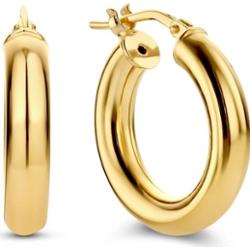 Parte Di Me Kolczyki typu creole Parte Di Me Bibbiena Poppi Casentino złoty - pozłacany/srebro 1 ct Damski