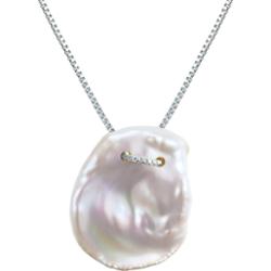 Valero Pearls Naszyjnik srebrny srebro wysokiej próby Perła hodowlana słodkowodna srebrny Naszyjniki 1 ct Damski