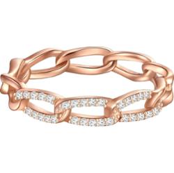 Glanzstücke München Srebrny pierścionek srebro wysokiej próby Cyrkonia różowe złoto Pierścionki 1 ct Damski