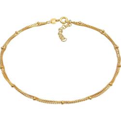 Elli Damska bransoletka na kostkę warstwowa kula w srebrze 925 Sterling Silver Bransoletki na nogę 1 ct Damski