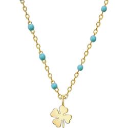 Glanzstücke München Naszyjnik srebrny srebro wysokiej próby żółte złoto Naszyjniki 1 ct Damski