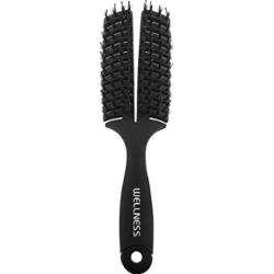 Wellness Szczotka do włosów płaska czarna Płaskie szczotki do włosów 1 ct Biały