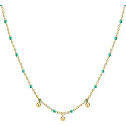 Glanzstücke München Naszyjnik srebrny srebro wysokiej próby żółte złoto Naszyjniki 1 ct Damski