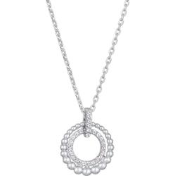 Elli Damski wisiorek kula pierścionek elegancki srebrny z kryształkami Naszyjniki 1 ct