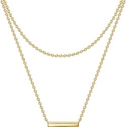 Glanzstücke München Łańcuszek z Srebro wysokiej próby w Żółte złoto Naszyjniki 1 ct Damski