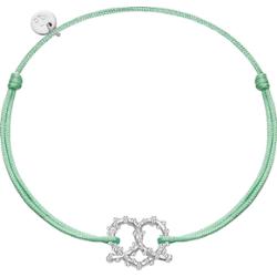 Glanzstücke München Bransoletka Precel serce Srebro wysokiej próby Srebrny Bransoletki 1 ct Damski