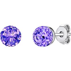 Rafaela Donata Kolczyki sztyfty z kryształkami Swa srebro wysokiej próby zdobiony kryształkami Swarovski® srebrny 1 ct Damski