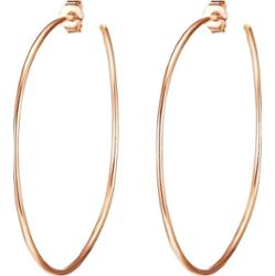 Glanzstücke München Srebrne kolczyki kreole srebro wysokiej próby różowe złoto Kolczyki 1 ct Damski