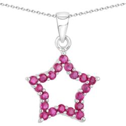 Rafaela Donata Łańcuszek Gwiazda Srebro wysokiej próby Srebrny Naszyjniki 1 ct Damski