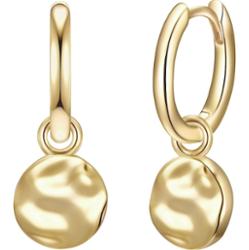 Glanzstücke München Kolczyki Okrag z Srebro wysokiej próby w Żółte złoto 1 ct Damski