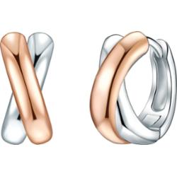 Rafaela Donata Srebrne kolczyki kreole srebro wysokiej próby srebrny Kolczyki 1 ct Damski