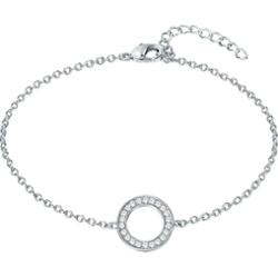 Rafaela Donata Bransoletka z kryształkami Swarovsk srebro wysokiej próby zdobiony kryształkami Swarovski® srebrny Bransoletki 1 ct Damski