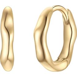 Glanzstücke München Kolczyki Srebro wysokiej próby Żółte złoto 1 ct Damski