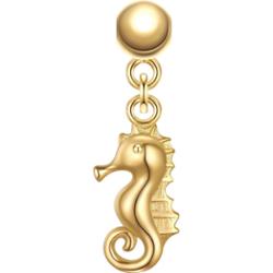 Glanzstücke München Charm Konik morski Srebro wysokiej próby Żółte złoto Wisiorki 1 ct Damski