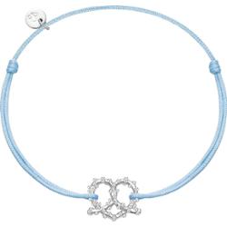 Glanzstücke München Bransoletka Precel serce Srebro wysokiej próby Srebrny Bransoletki 1 ct Damski