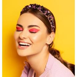 Republika Jewelry Purple Swan Opaski do włosów 1 ct