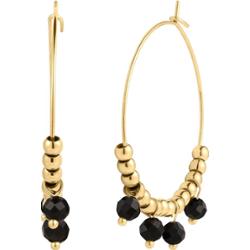 EASTSIDE Kolczyki Stal nierdzewna Żółte złoto Kolczyki koła 1 ct Damski