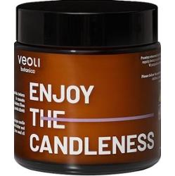 Veoli Botanica ENJOY THE CANDLENESS - wegańska świeca do masażu z 40% Masłem Shea i olejem z pestek śliwki Świeczki 100 ml