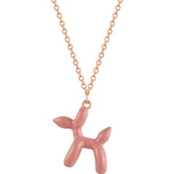 Glanzstücke München Łańcuszek Balonowy pies z Srebro wysokiej próby w Różowy złoty Naszyjniki 1 ct Damski