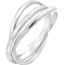 Elli Damski pierścionek owijany Trinity Basic Classic w srebrze 925 Sterling Silver Pierścionki 1 ct