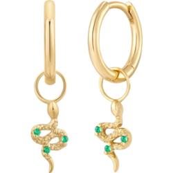 Glanzstücke München Srebrne kolczyki kreolki Waż Srebro wysokiej próby Żółte złoto Kolczyki koła 1 ct Damski