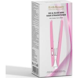 ErthSkin London Go & Glide mini prostownica do włosów różowa Szczotki modelujące 1 ct