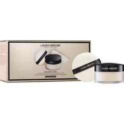Laura Mercier Ikoniczny duet: Translucent Loose Setting Powder + puszek do pudru Makijaż 1 ct 1 szt.