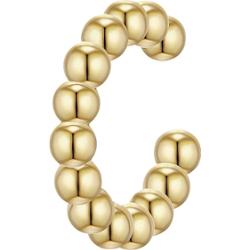 Glanzstücke München Srebrne klamry na ucho srebro wysokiej próby żółte złoto Kolczyki 1 ct Damski