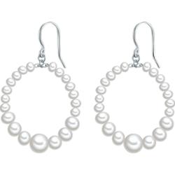 Valero Pearls Kolczyki wiszące z perłą srebro wysokiej próby Perła hodowlana słodkowodna srebrny 1 ct Damski