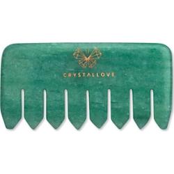 Crystallove Grzebień do masażu skóry głowy i ciała z awenturynu Akcesoria do pielęgnacji 1 ct