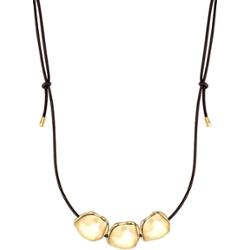 Yokoamii Naszyjnik z brazowej skóry Naszyjniki 1 ct Damski
