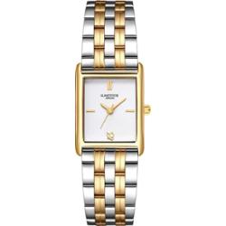 Glanzstücke München Zegarek na reke ze stali nierdzewnej w kolorze srebrnym/zlotym Zegarki damskie 1 ct Damski