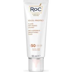 RoC Soleil Protect Anti Wrinkle Smoothing Fluid lekki fluid ochronny przeciw starzeniu się skóry SPF 50 50 ml