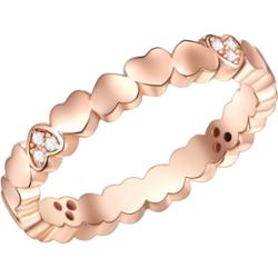 Lulu & Jane Serce Srebro wysokiej pr óby Cyrkonia Pierścionki 1 ct Damski