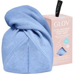 GLOV GLOV Hair Wrap Turban Blue Szlafroki i ręczniki 1 ct