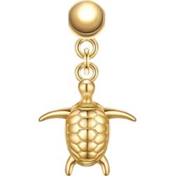 Glanzstücke München Charm Żółw Srebro wysokiej próby Żółte złoto Wisiorki 1 ct Damski