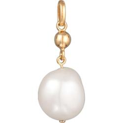 Elli PREMIUM Damski wisiorek kulka z perłą hodowlaną słodkowodną z pozłacanego srebra próby 925 Sterling Silver Wisiorki 1 ct