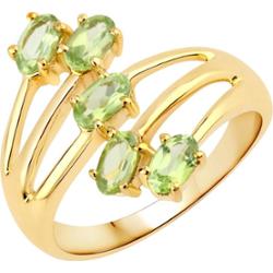 Rafaela Donata Pierścionek Srebro wysokiej próby Żółte złoto Pierścionki 1 ct Damski