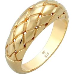 Elli Damski wyrafinowany pierścionek Chunky Blogger Trend w pozłacanym srebrze 925 Sterling Silver Pierścionki 1 ct