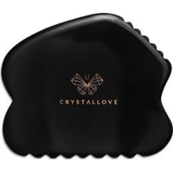 Crystallove Obsidian CONTOUR GUA SHA – płytka do masażu twarzy gua sha z obsydianu Olejki eteryczne i do masażu 1 ct
