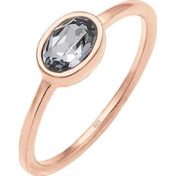 Elli dla pań srebrny o szerokości 1 mm wykonany z prawdziwego zestawu 925 z kryształem w kolorze białym, damski, pasjansa Pierścionki 1 ct Damski