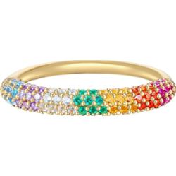 Glanzstücke München Srebrny pierścionek srebro wysokiej próby Cyrkonia żółte złoto Pierścionki 1 ct Damski