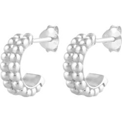 Elli Damskie kolczyki kreole mini kuleczki Minimal Look srebro 925 Sterling Silver Kolczyki 1 ct