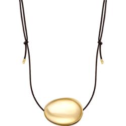 Yokoamii Naszyjnik z brazowej skóry Naszyjniki 1 ct Damski